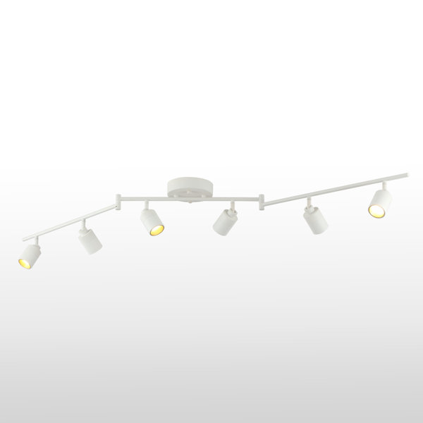 Vidalite 62.2'' 6 Light Swing Arm Track Lighting Track Kit with